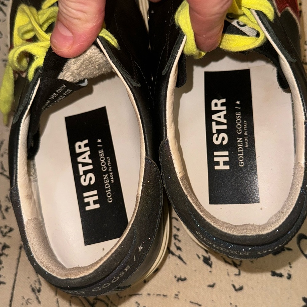 Golden Goose Black and Red Sneakers - Picture 4 of 8